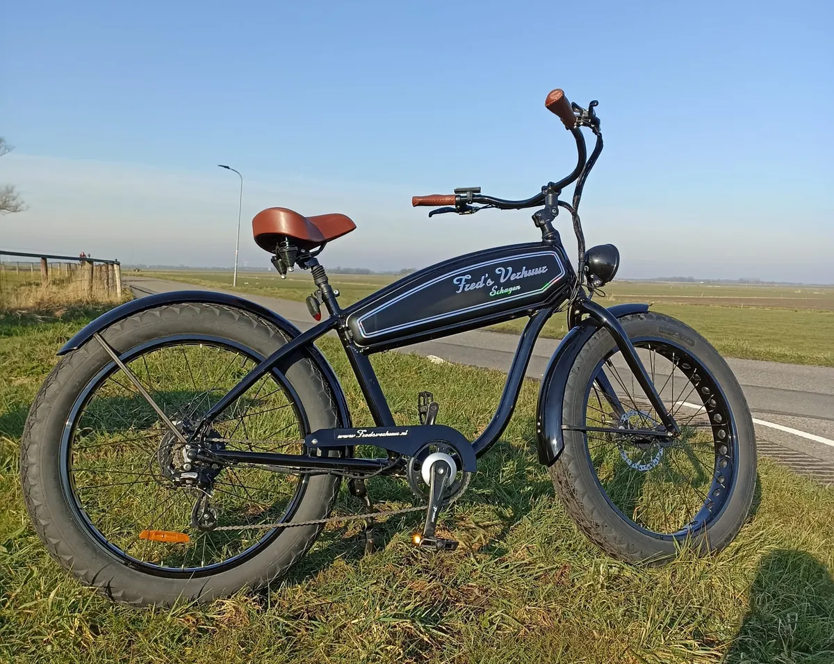 Retro E-Fatbike from Fred’s Verhuur in the polder